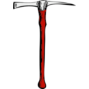 download Pickaxe clipart image with 315 hue color