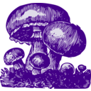 download Mushrooms clipart image with 225 hue color