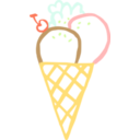 download Ice Cream Cone Linda Kim 01 clipart image with 0 hue color