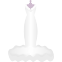 download Wedding Dress 2 clipart image with 0 hue color