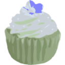 download Cupcake clipart image with 225 hue color