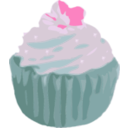 download Cupcake clipart image with 315 hue color
