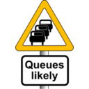 download Roadsign Queues clipart image with 45 hue color