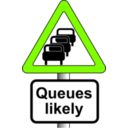 download Roadsign Queues clipart image with 90 hue color