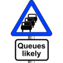 download Roadsign Queues clipart image with 225 hue color