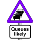 download Roadsign Queues clipart image with 270 hue color