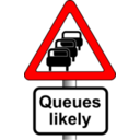 download Roadsign Queues clipart image with 0 hue color