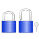 download Lock And Key clipart image with 180 hue color