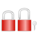 download Lock And Key clipart image with 315 hue color
