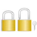 download Lock And Key clipart image with 0 hue color