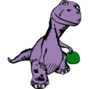 download Johnny Automatic Dinosaur Remix Eps clipart image with 225 hue color