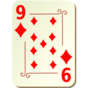 download Ornamental Deck 9 Of Diamonds clipart image with 0 hue color