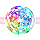 download Multicolored Wheel Abstract Background clipart image with 180 hue color
