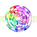 download Multicolored Wheel Abstract Background clipart image with 270 hue color