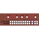 download Baseball Scoreboard clipart image with 270 hue color
