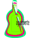 download Botella Aguardiente clipart image with 90 hue color