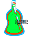 download Botella Aguardiente clipart image with 135 hue color
