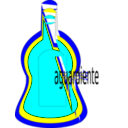 download Botella Aguardiente clipart image with 180 hue color