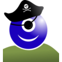 download Alien Pirate clipart image with 45 hue color