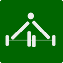 download Weight Lifting Pictogram clipart image with 270 hue color