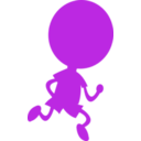download Running Shadow clipart image with 90 hue color