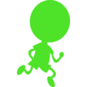 download Running Shadow clipart image with 270 hue color