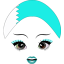 download Pretty Bahrani Girl Smiley Emoticon clipart image with 180 hue color