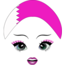 download Pretty Bahrani Girl Smiley Emoticon clipart image with 315 hue color