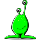download Comic Alien clipart image with 0 hue color