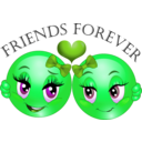 download Friends Forever Smiley Emoticon clipart image with 90 hue color