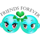 download Friends Forever Smiley Emoticon clipart image with 135 hue color