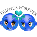 download Friends Forever Smiley Emoticon clipart image with 180 hue color