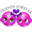 download Friends Forever Smiley Emoticon clipart image with 270 hue color