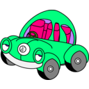 download Sleepy Vw Beetle clipart image with 90 hue color