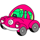 download Sleepy Vw Beetle clipart image with 270 hue color