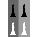 download 2d Chess Set Bishop clipart image with 0 hue color