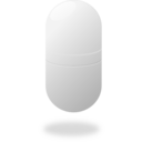 download Capsule Blank Opaque clipart image with 0 hue color