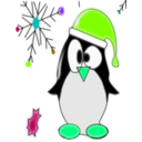 download Linux Penguin clipart image with 90 hue color