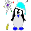 download Linux Penguin clipart image with 180 hue color