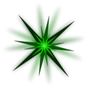 download Green Star clipart image with 45 hue color