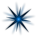 download Green Star clipart image with 135 hue color