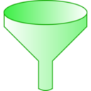download Green Funnel clipart image with 0 hue color