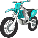 download Motobike clipart image with 180 hue color