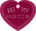 Be My Valentine Heart Shaped Gift Tag