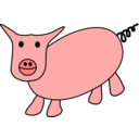 download Cochon clipart image with 0 hue color