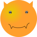 download Smiley Devil clipart image with 0 hue color