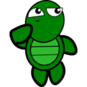 download Turtle Thinking clipart image with 0 hue color