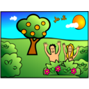 download Adam Eve Happy clipart image with 0 hue color
