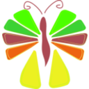 download Butterfly clipart image with 45 hue color