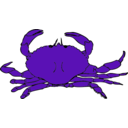 download Crab clipart image with 270 hue color